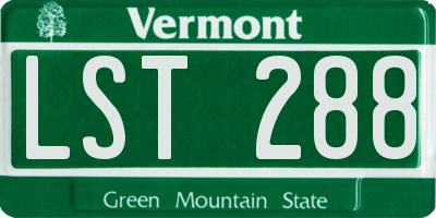 VT license plate LST288