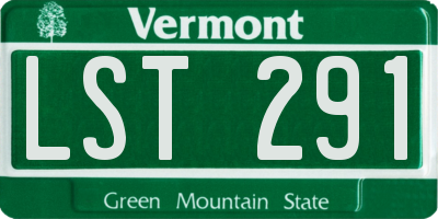 VT license plate LST291