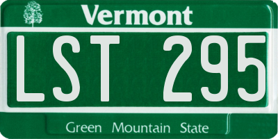 VT license plate LST295