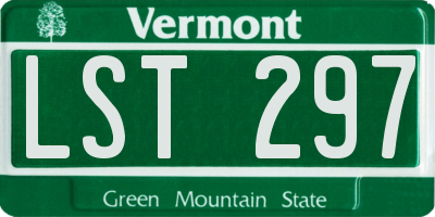 VT license plate LST297