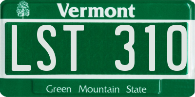 VT license plate LST310
