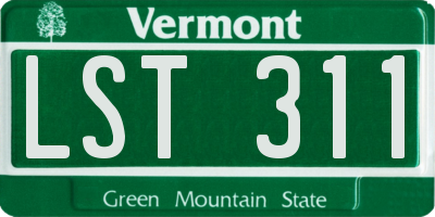VT license plate LST311