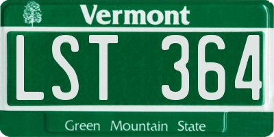 VT license plate LST364