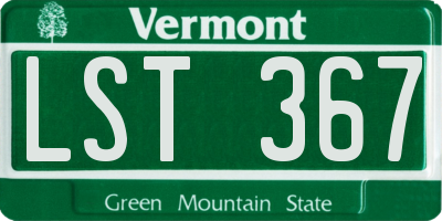 VT license plate LST367