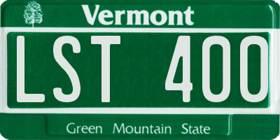 VT license plate LST400