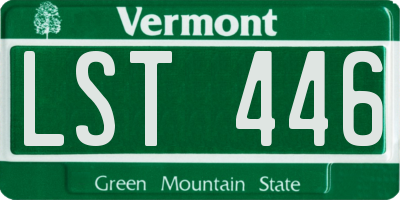 VT license plate LST446