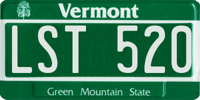 VT license plate LST520
