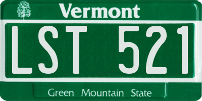 VT license plate LST521