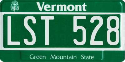 VT license plate LST528