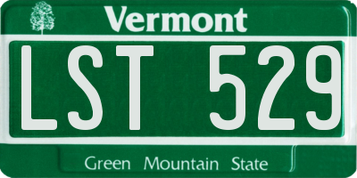 VT license plate LST529