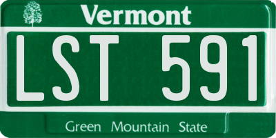 VT license plate LST591