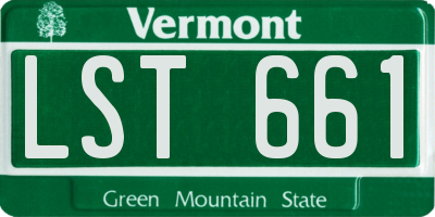 VT license plate LST661
