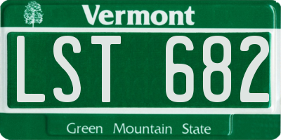 VT license plate LST682