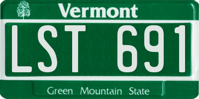 VT license plate LST691