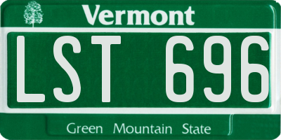 VT license plate LST696