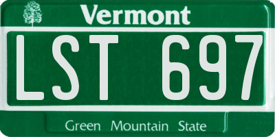 VT license plate LST697