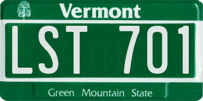 VT license plate LST701