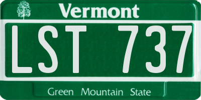 VT license plate LST737