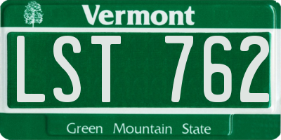 VT license plate LST762
