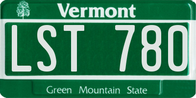 VT license plate LST780