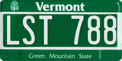 VT license plate LST788