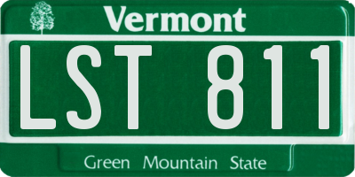 VT license plate LST811