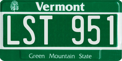 VT license plate LST951