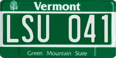 VT license plate LSU041