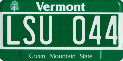 VT license plate LSU044