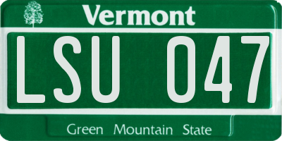 VT license plate LSU047