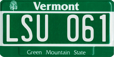 VT license plate LSU061
