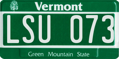 VT license plate LSU073