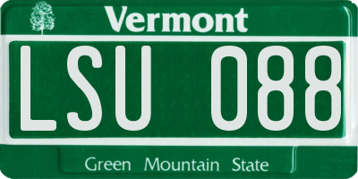 VT license plate LSU088