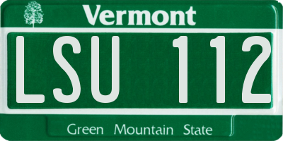 VT license plate LSU112