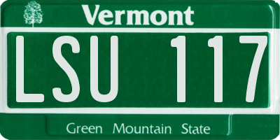 VT license plate LSU117