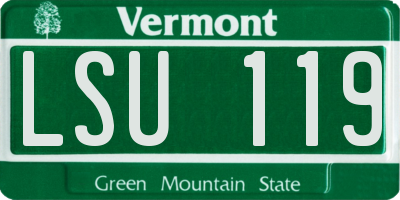 VT license plate LSU119