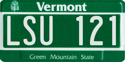 VT license plate LSU121