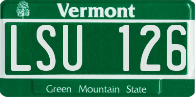 VT license plate LSU126