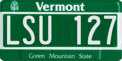VT license plate LSU127
