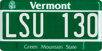 VT license plate LSU130