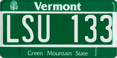 VT license plate LSU133