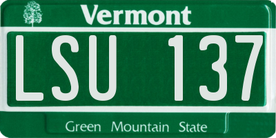 VT license plate LSU137