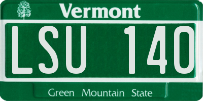VT license plate LSU140