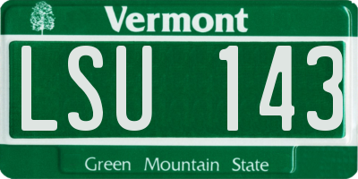 VT license plate LSU143