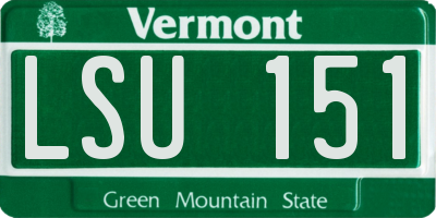 VT license plate LSU151