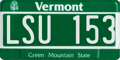 VT license plate LSU153