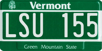 VT license plate LSU155