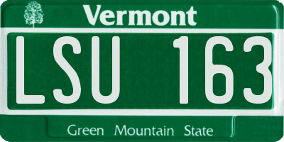 VT license plate LSU163