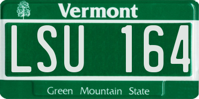 VT license plate LSU164