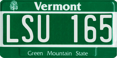 VT license plate LSU165